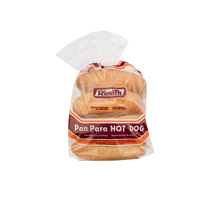 Pan Rimith Rimith Pan de Hot Dog 454 g 8 unidades - Super 99