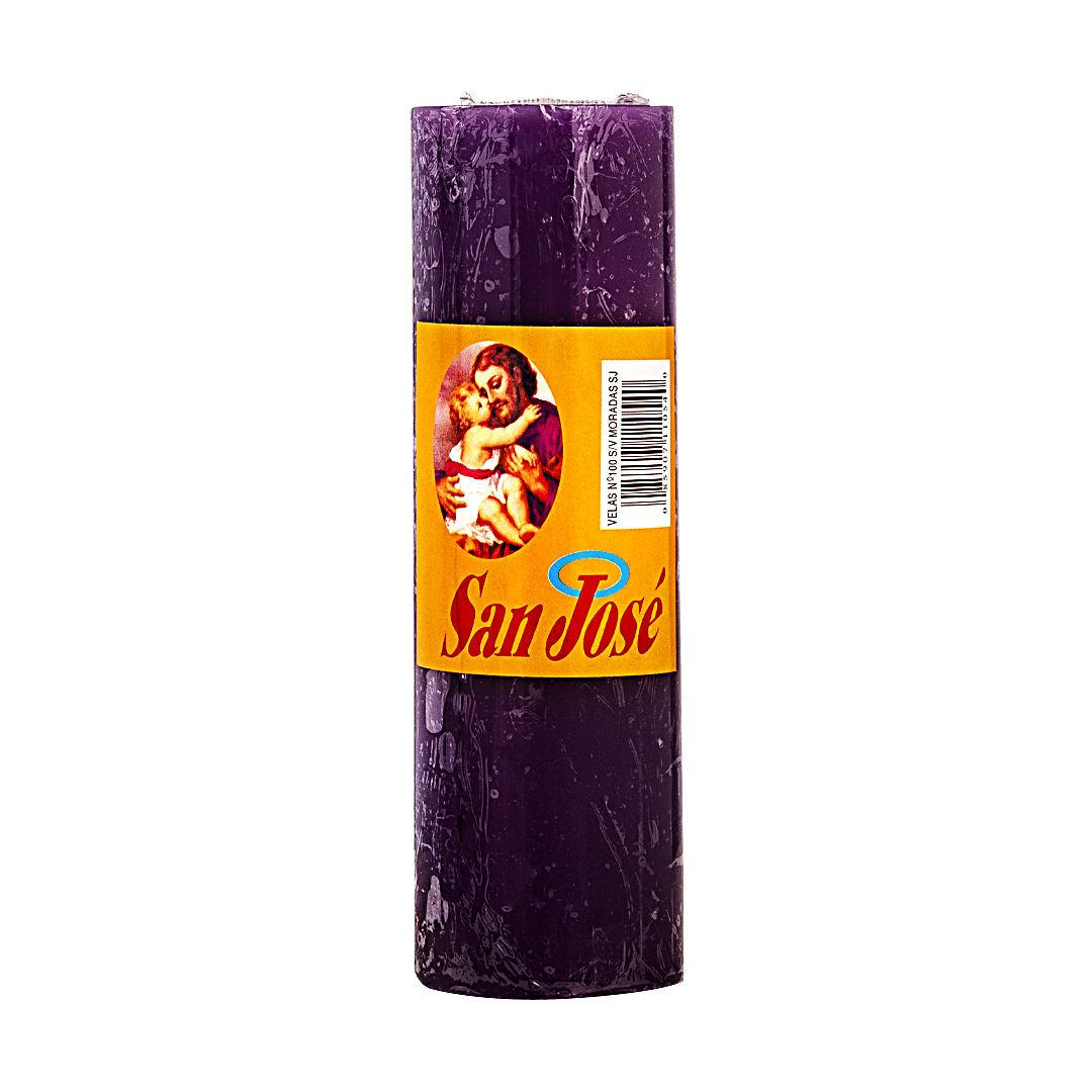 VELAS 100 HRS.S/VASO MORADA CJ/24