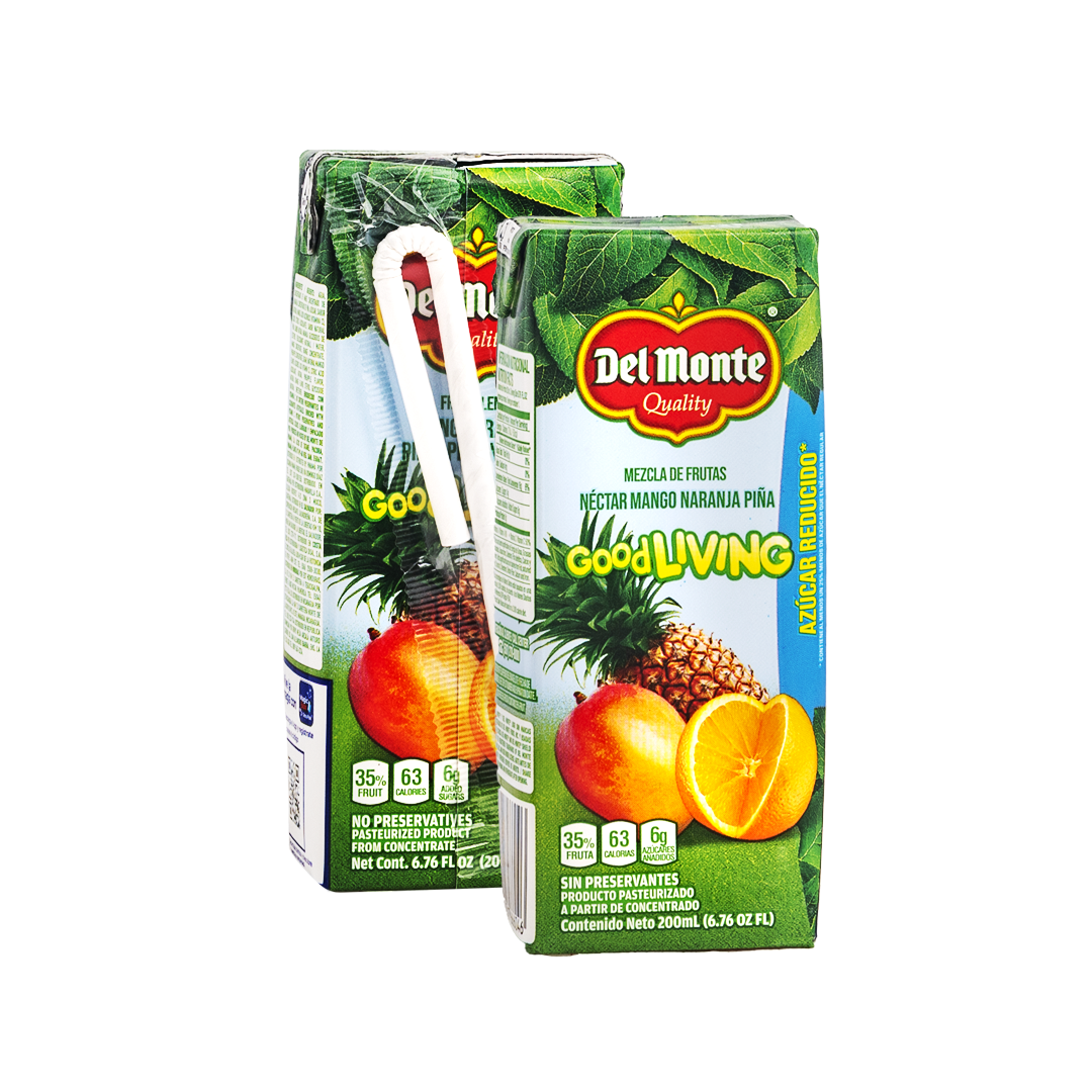 Del Monte Nectar G/Living Naranja Piña 200ml