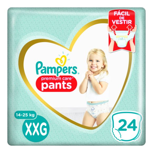 Pampers Premium Care Pants Pañales Talla XXG, 24 Unidades - Super 99