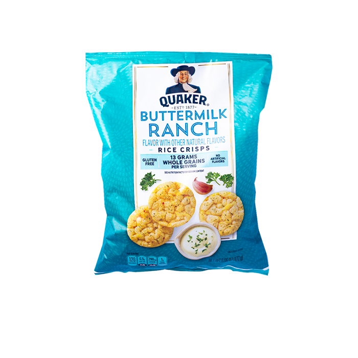 Quaker Rice Crisps Ranch Quaker Snacks Rice Crisps Ranch 6 Oz