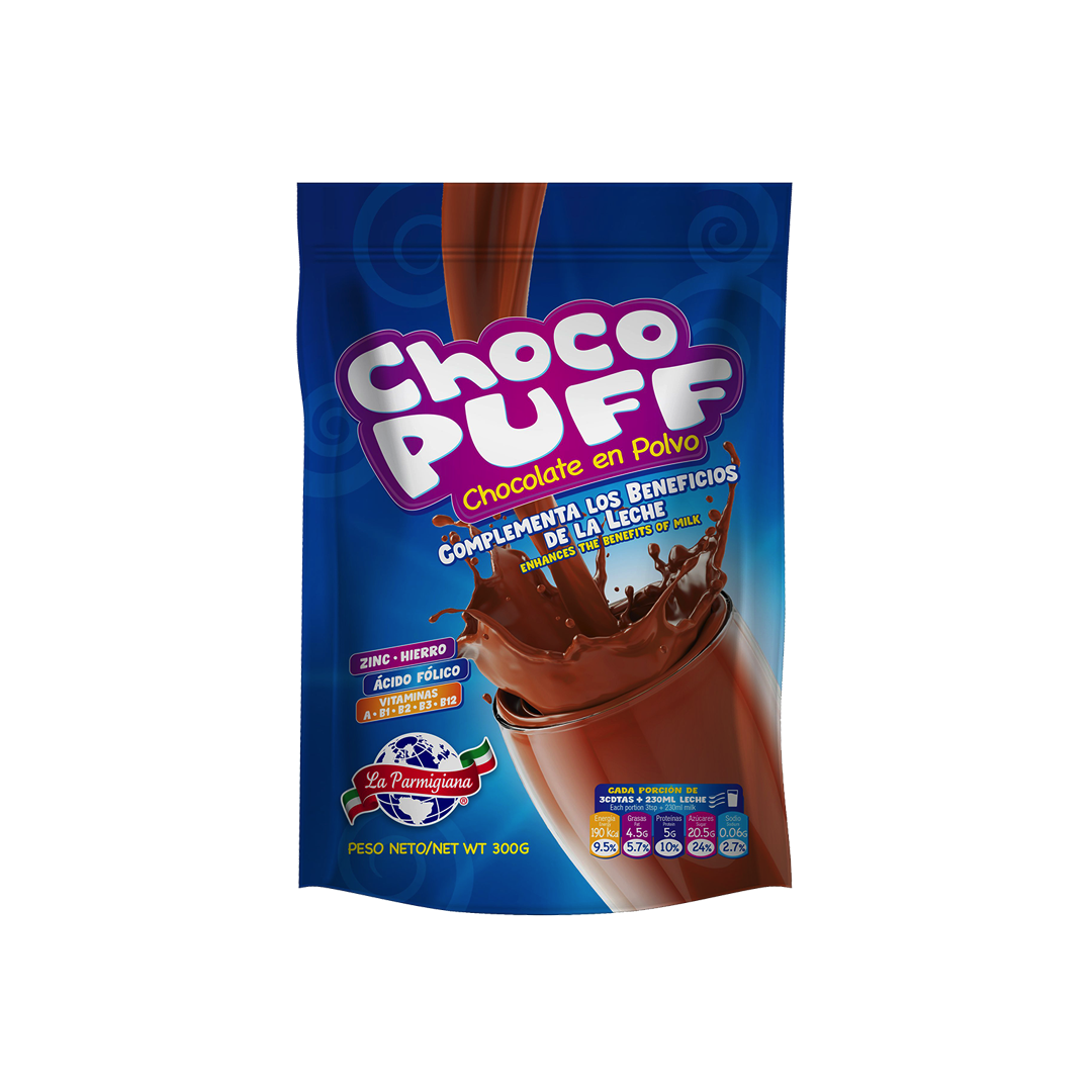 Cheodo Puff Choco Puff Chocolate Polvo 200g