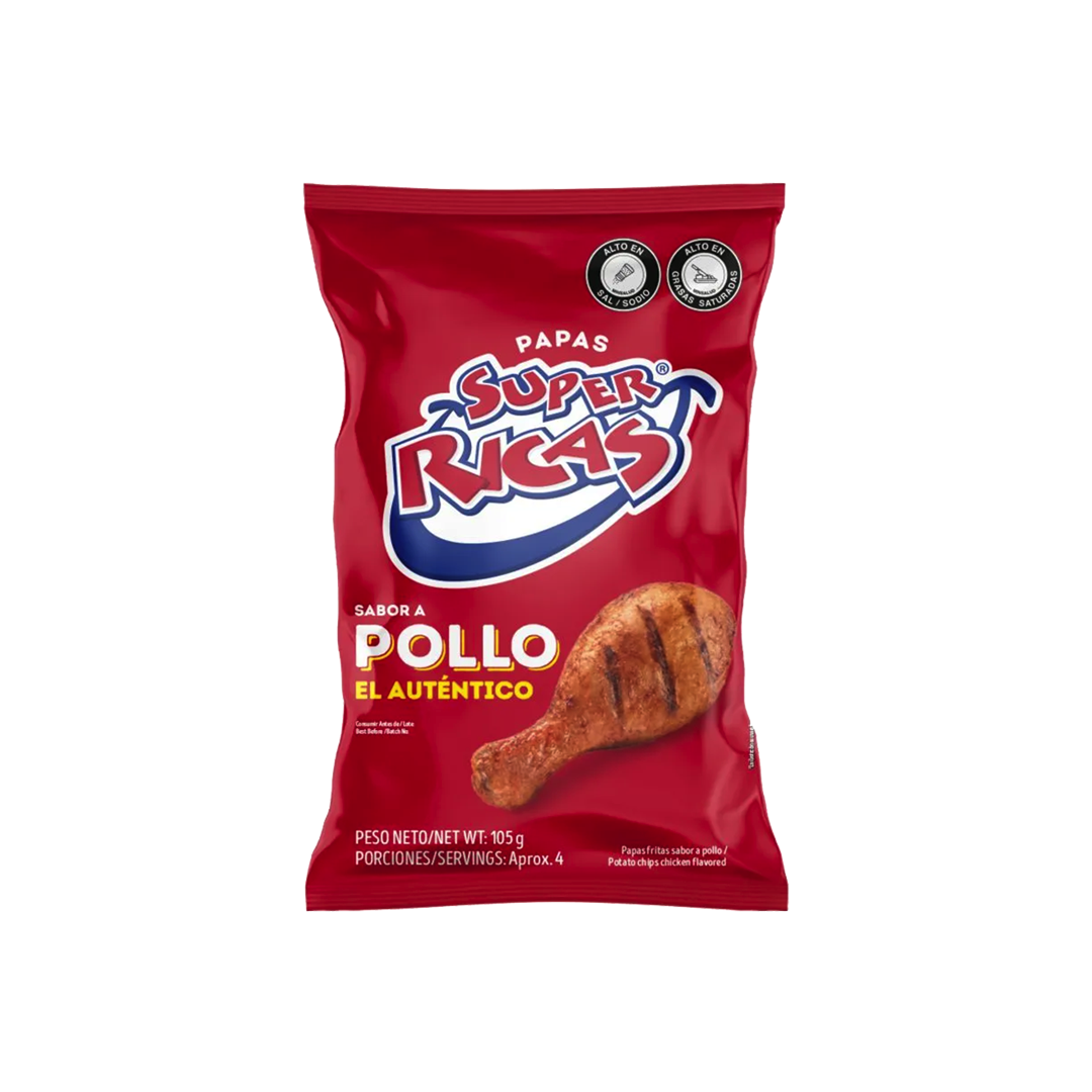 SUPER RICAS PAPAS FRITAS POLLO 105GR