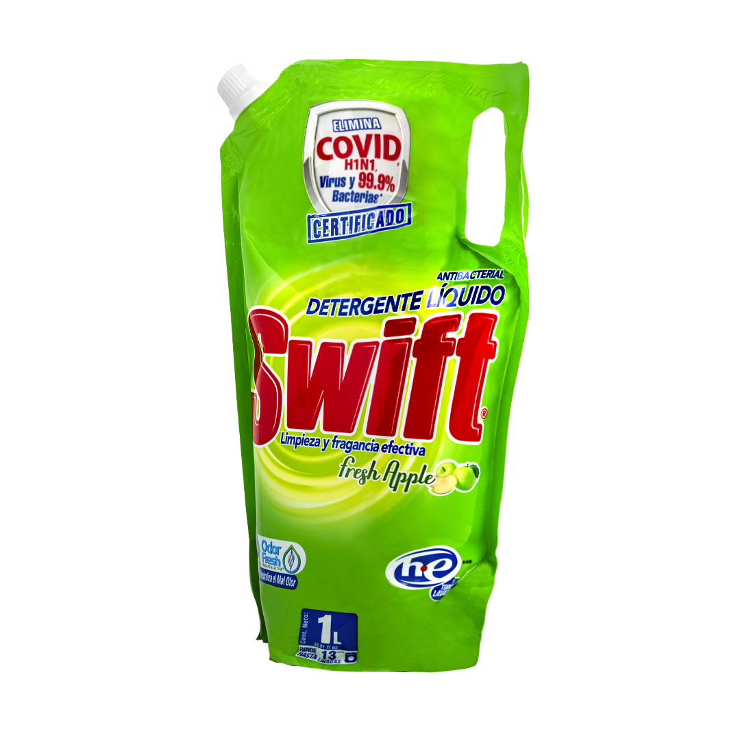 SWIFT DETRG LIQ MANZANA D/PK 12/1000ML
