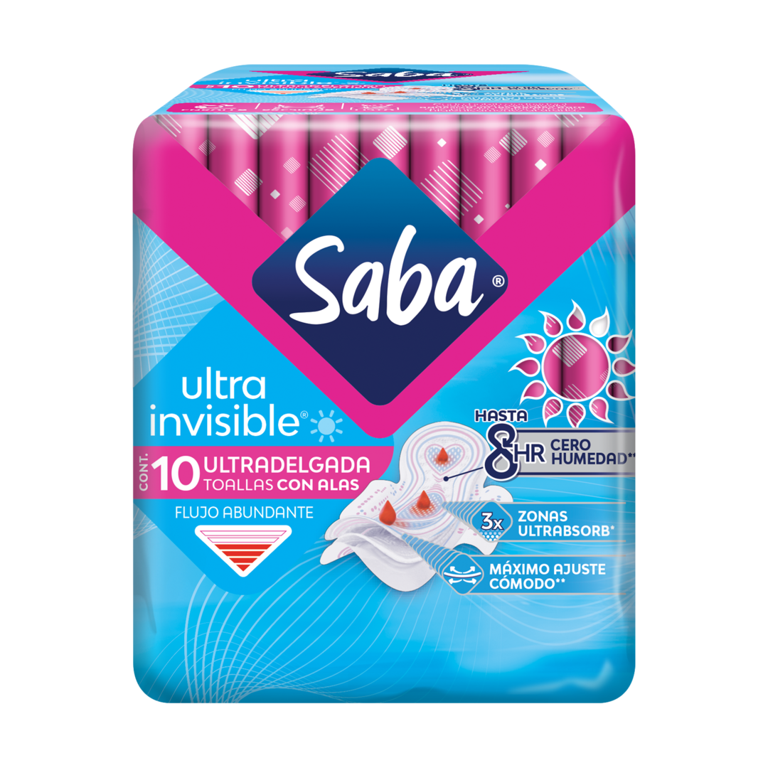 SABA ULTRA INVISIBLE C/ALAS 16/10CT