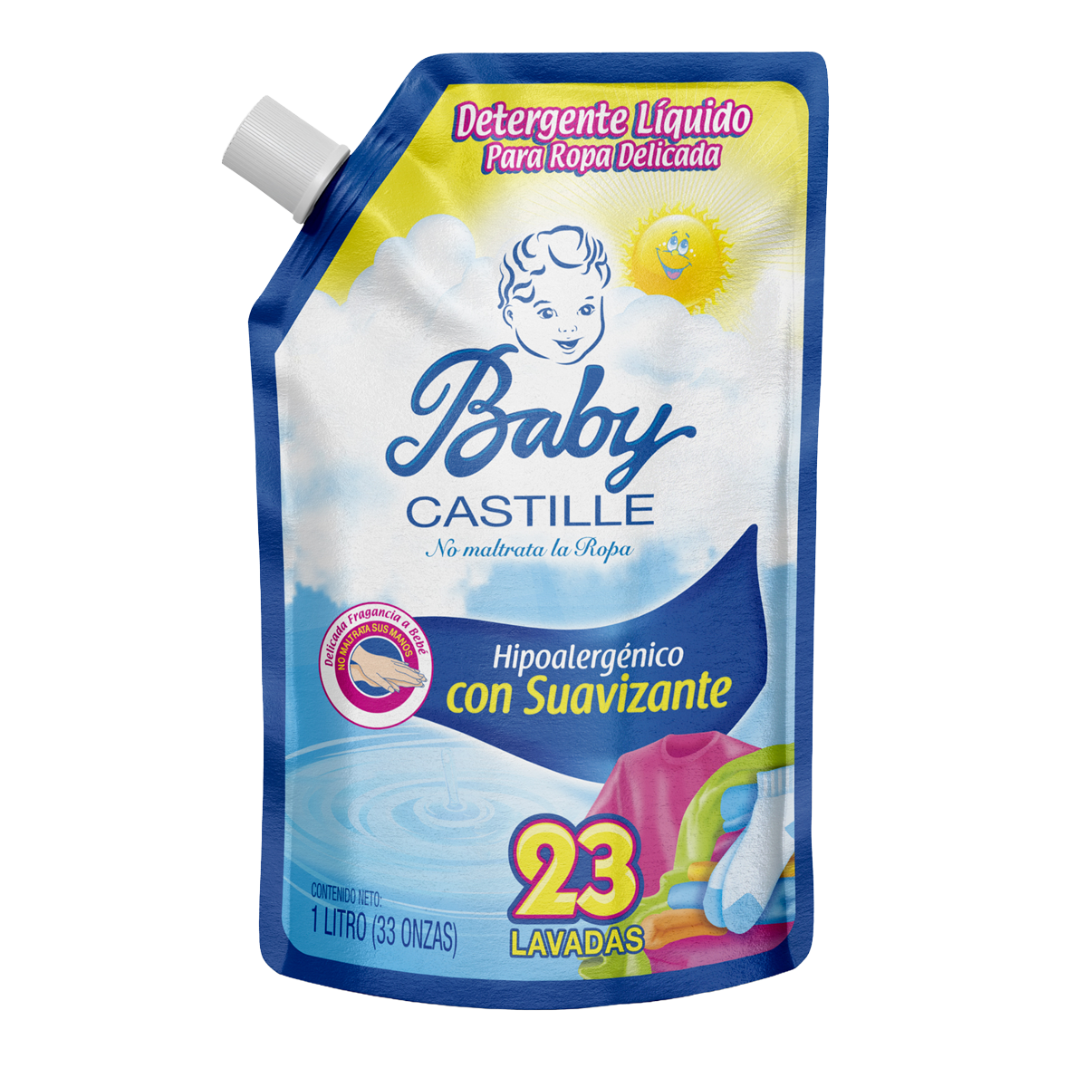 Baby Castille Detergente L&iacute;quido Beb&eacute; 1 Litro