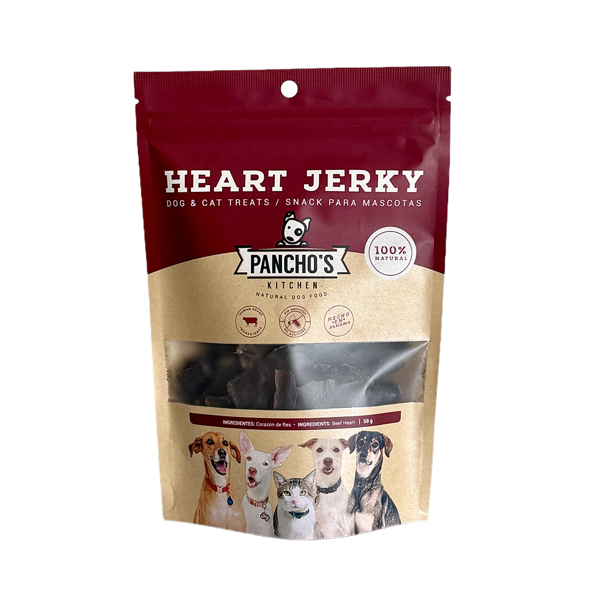 PANCHOS SNACK PERRO HEART JERKY S 50G