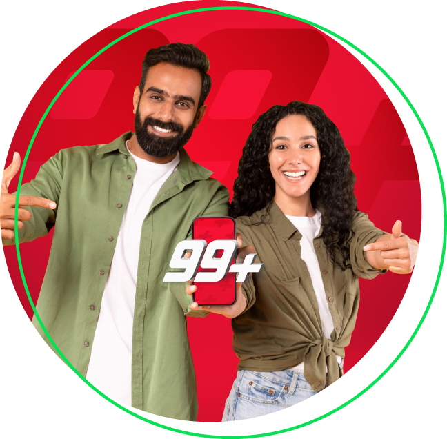 99+logo